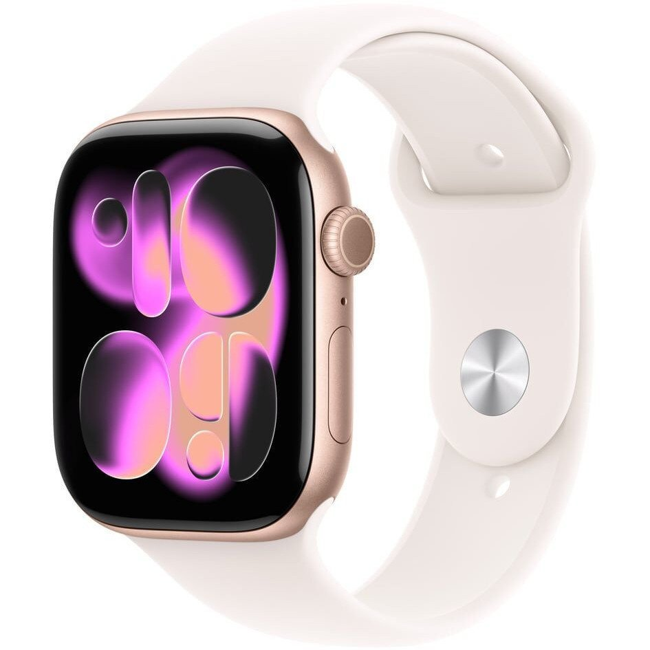 Apple Watch Series 11 okosóra rosé gold alumínium 42mm cellular (MF8F4ZR/A)