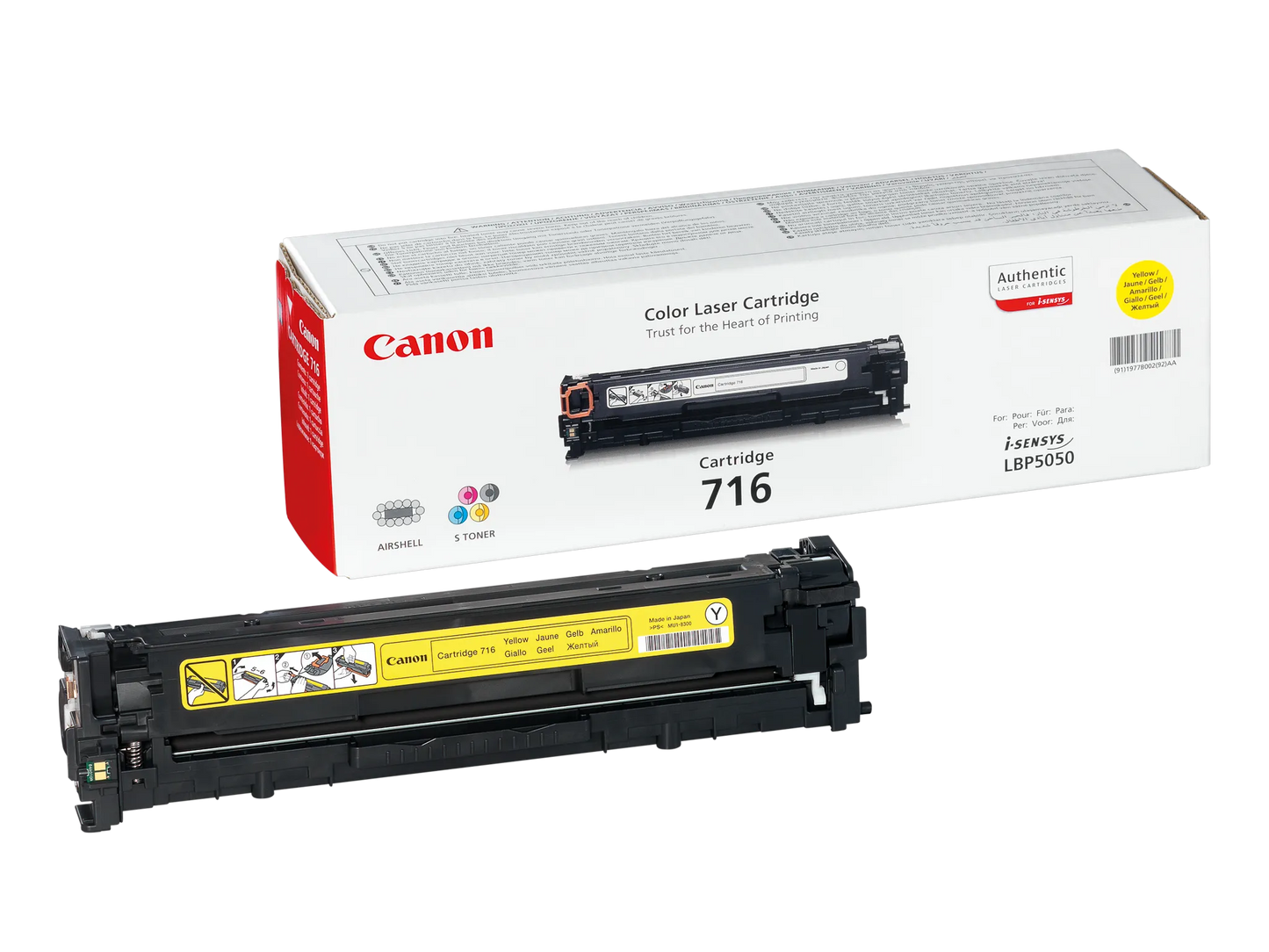 Canon 716 Y Gelb Toner – Original Toner für LBP-5050 & MF8030CN-Serie