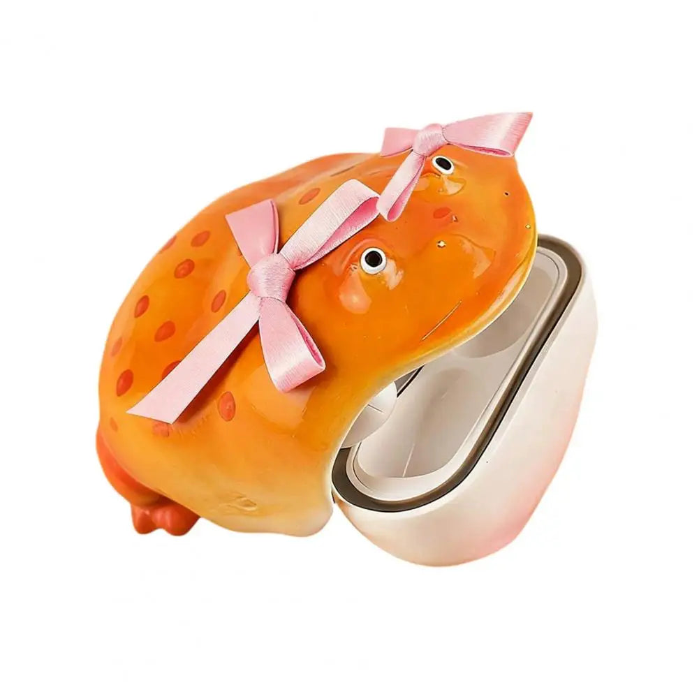 Bow Frog Earbud Case for AirPods 1/2/3/4/Pro 1/2/3 Bluetooth-compatible Earphone Charging Case Cover Headphone Protective Shell