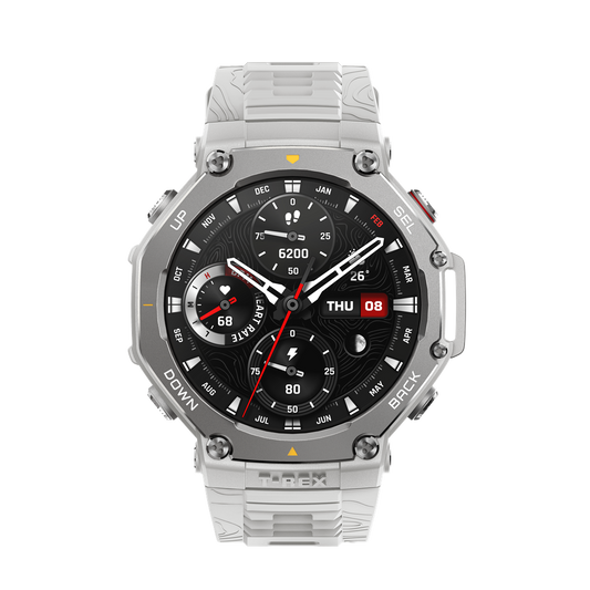 Amazfit T-Rex 3 смарт часовник 1,5" AMOLED Haze Grey W2322GL6N (W2322GL6N)