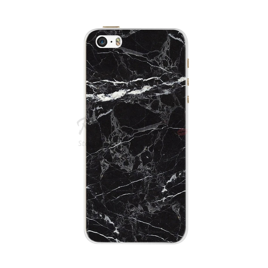 Phone Case For iPhone 4 4S 5 SE 5S 5SE Fundas Coque Silicone Case Soft Back Cover For iPhone 4 5 S Case Cute Flower Ultra Thin