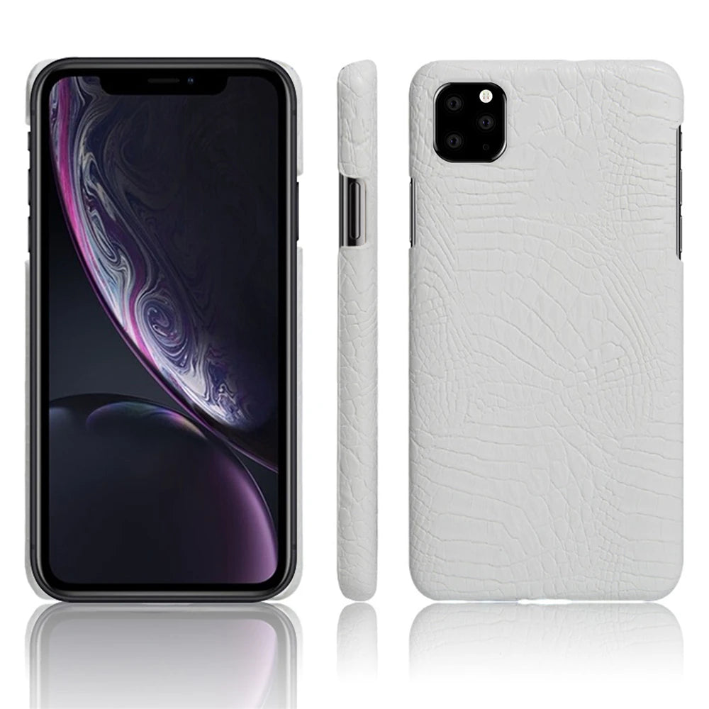 Funda For iPhone 12 13 Mini 11 Pro XS Max XR X Coque Luxury Crocodile Skin PU Leather Cover For iPhone SE 2020 6 S 7 8 Plus Case
