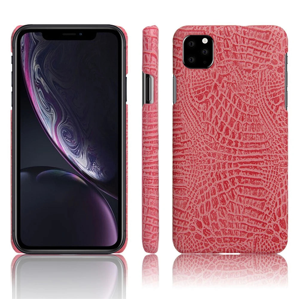 Funda For iPhone 12 13 Mini 11 Pro XS Max XR X Coque Luxury Crocodile Skin PU Leather Cover For iPhone SE 2020 6 S 7 8 Plus Case
