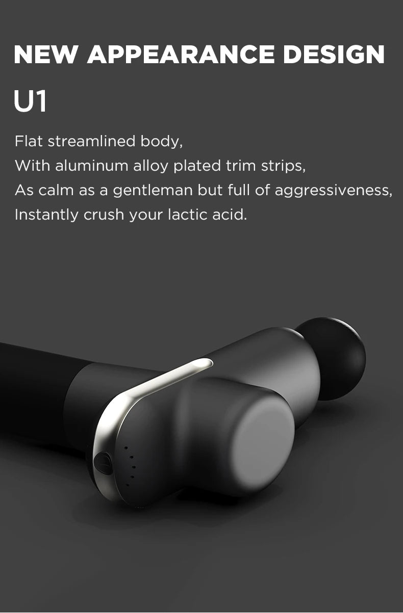 BOOSTER U1 Massage Gun New Generation Back and Neck Massager Deep Tissue Percussion Muscle Massage Machine for Fitness Exercise