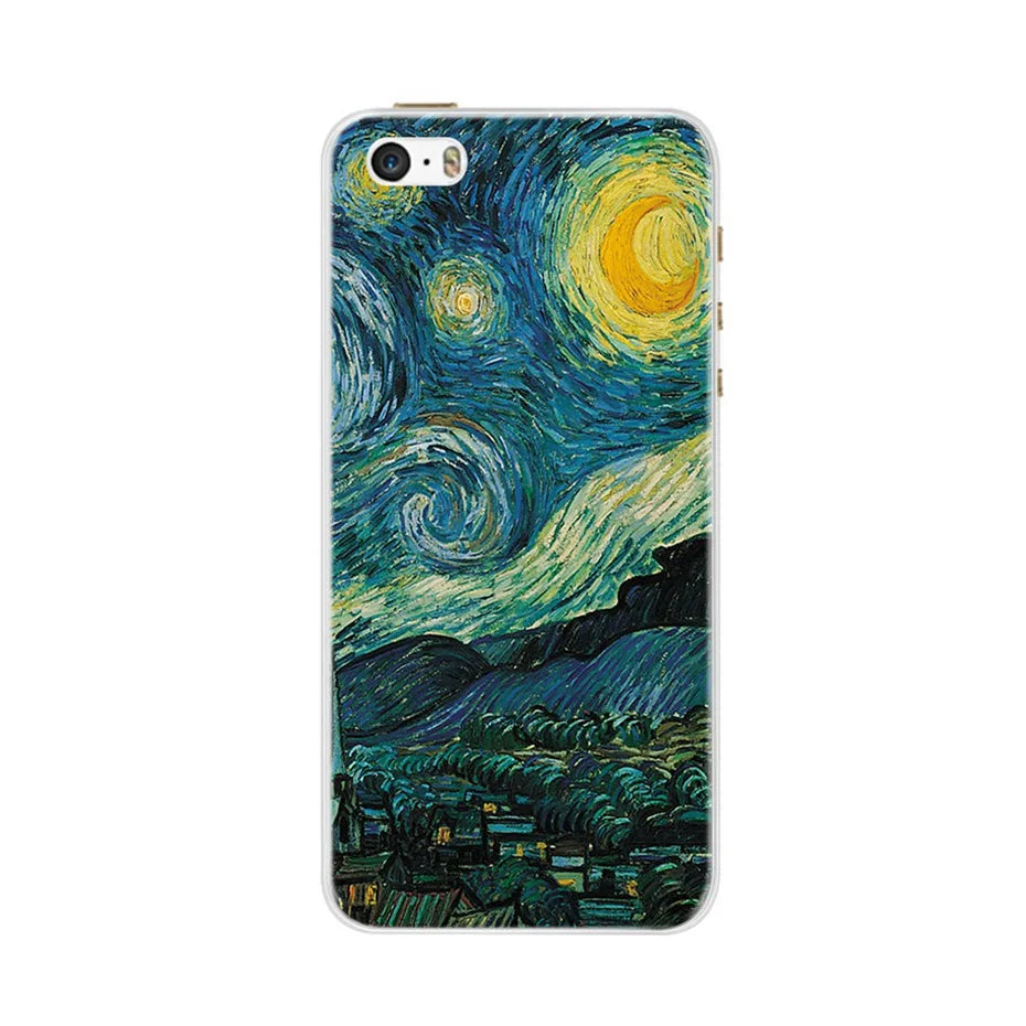 Phone Case For iPhone 4 4S 5 SE 5S 5SE Fundas Coque Silicone Case Soft Back Cover For iPhone 4 5 S Case Cute Flower Ultra Thin