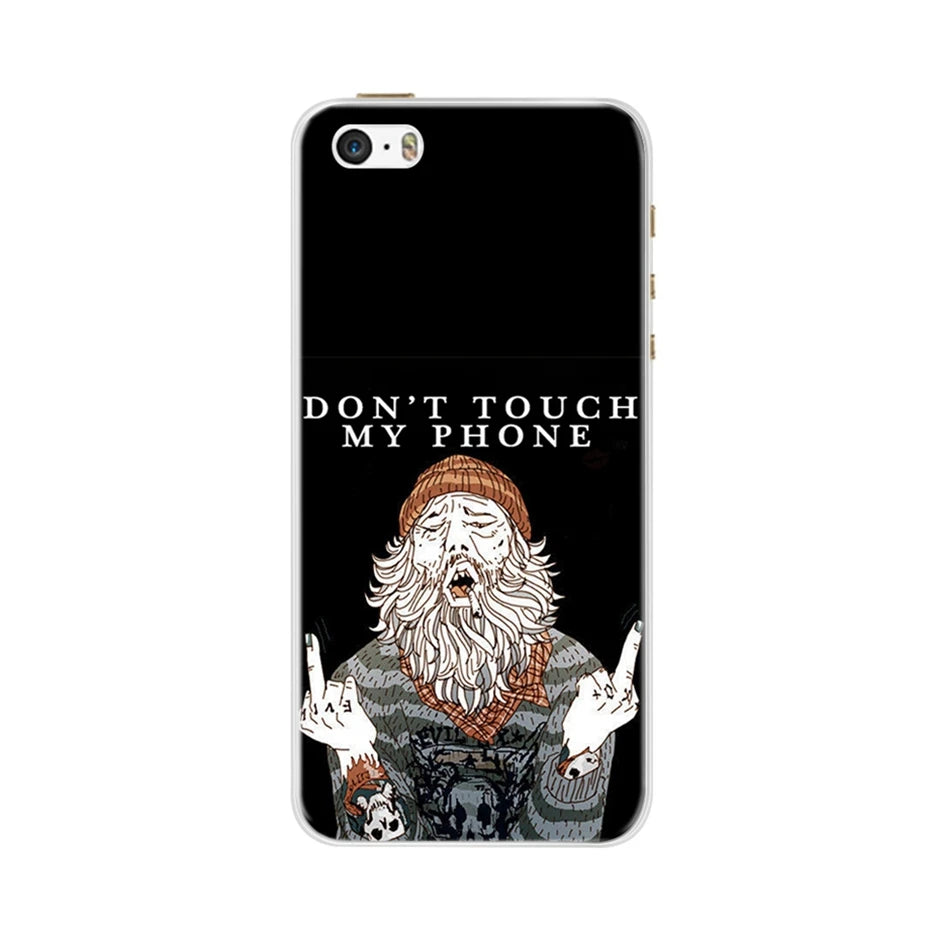Phone Case For iPhone 4 4S 5 SE 5S 5SE Fundas Coque Silicone Case Soft Back Cover For iPhone 4 5 S Case Cute Flower Ultra Thin
