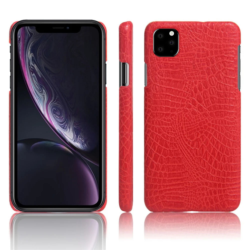 Funda For iPhone 12 13 Mini 11 Pro XS Max XR X Coque Luxury Crocodile Skin PU Leather Cover For iPhone SE 2020 6 S 7 8 Plus Case