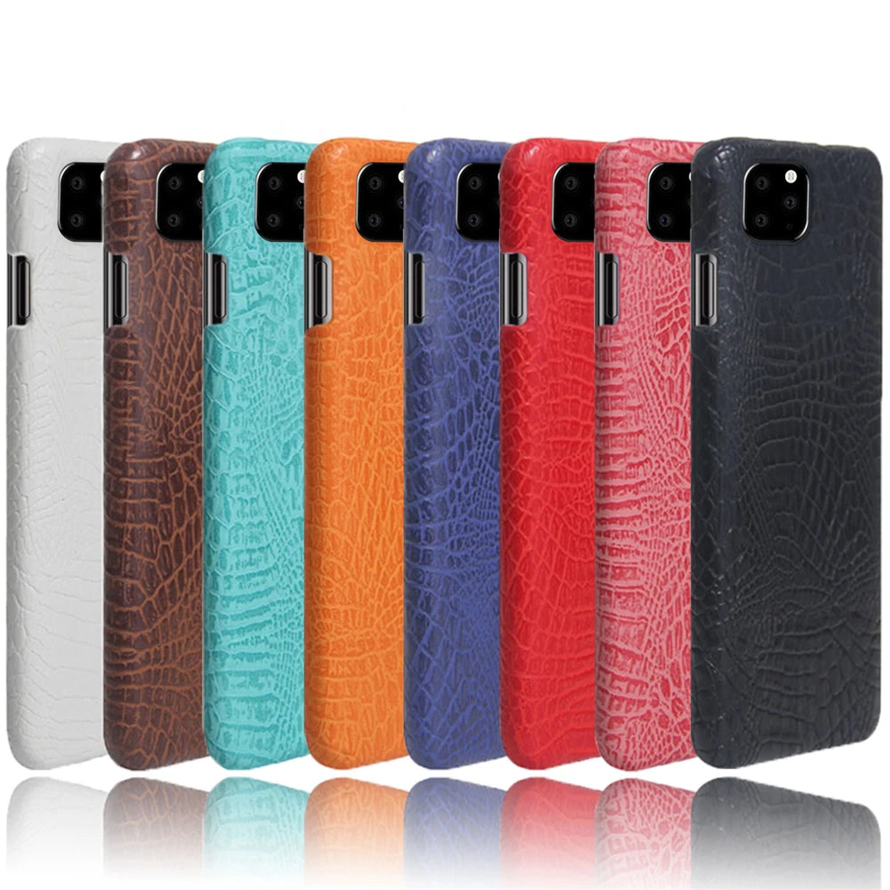 Funda For iPhone 12 13 Mini 11 Pro XS Max XR X Coque Luxury Crocodile Skin PU Leather Cover For iPhone SE 2020 6 S 7 8 Plus Case