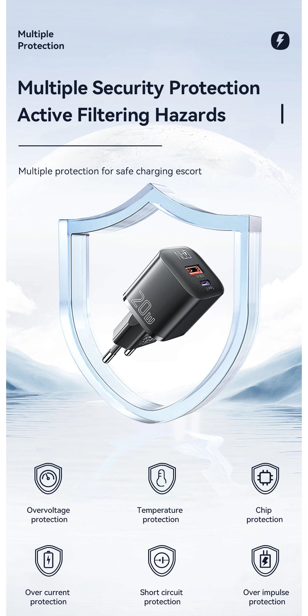 Essager 20W GaN USB Type C chargeur PD Charge rapide téléphone QC 3.0 chargeurs rapides pour iPhone 14 13 12 11 Pro Max Mini iPad Charge