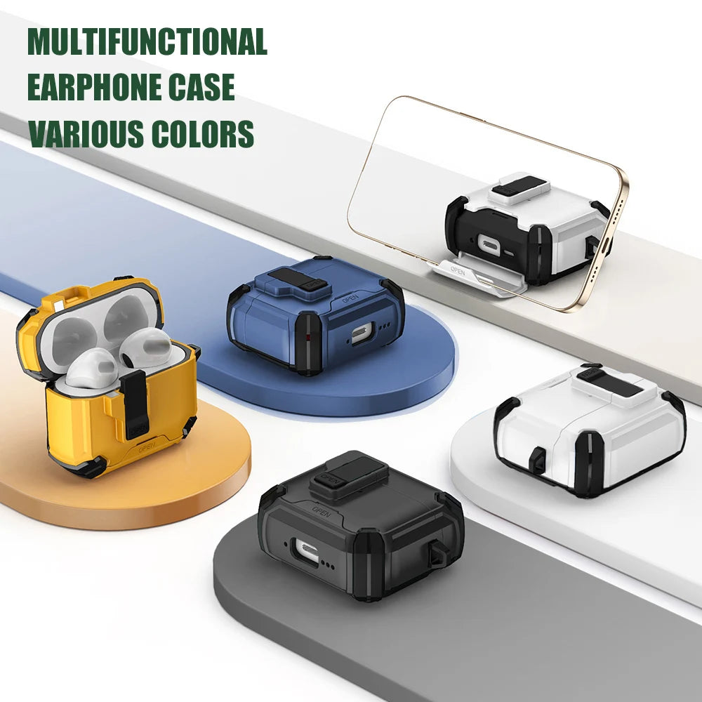 Magnetic Automatic Switch Earphone Case For Airpods Pro 2 Shockproof Wireless Charging Headphone Cover For Air Pod 4 3 2 1 Pro