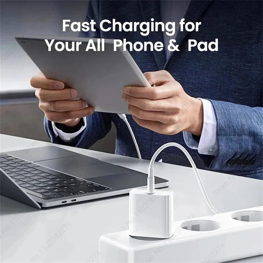 PD 40W USB C chargeur pour iPhone 16 15 14 13 12 11 Pro Max Plus charge rapide USB C Type C câble pour iPad chargeur d'air accessoires