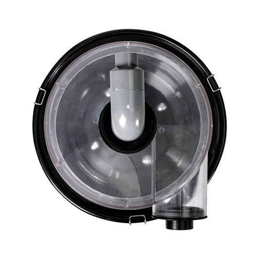 SucceBuy Cyclone Dust Separator with Metal Tank 4" Retrofit Cyclone Separator ABS Dust Deputy With 2" Hole O.D. Connector & Hose