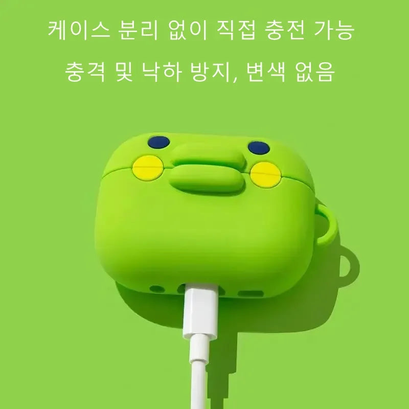 3D Cute Funny Tamagotchi Big Mouth Earphone Accessories Case Protective Sleeve Cover Suitable For Airpods1/2/3/4/Pro/Pro2/Pro3