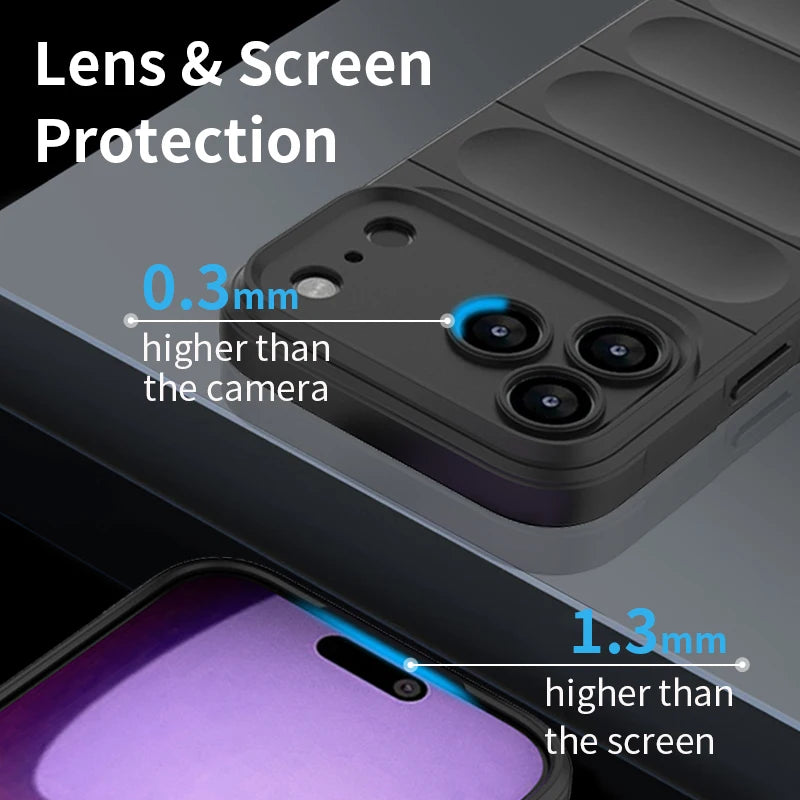 Shockproof Soft Skin Case Phone Cover For iPhone 17 Air 16E 16 15 14 13 12 11 Pro Max Plus Liquid Silicon Protective Coque
