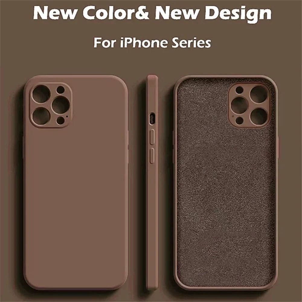Soft TPU Phone Cover iphone 16 Pro Max Case Original Liquid Silicone  For iphone 15 14 13 14 11 Pro Max mini 14 15 16 Plus Coque