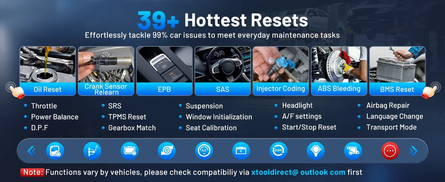 XTOOL D7S V2.0 Car Diagnostic Tools CAN FD DOIP FCA ECU Coding XTOOL D7 OBD2 Auto Automotive Tool Scan All System 39+ Reset
