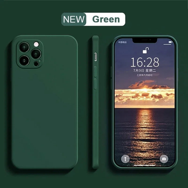 Soft TPU Phone Cover iphone 16 Pro Max Case Original Liquid Silicone  For iphone 15 14 13 14 11 Pro Max mini 14 15 16 Plus Coque