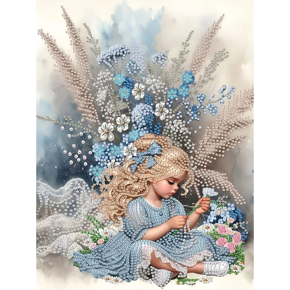 30*40cm Elegant Luxury Woman 5D DIY Partial Special Shaped Drill Diamond Painting Kit Rhinestone Diamond Painting Home Decor