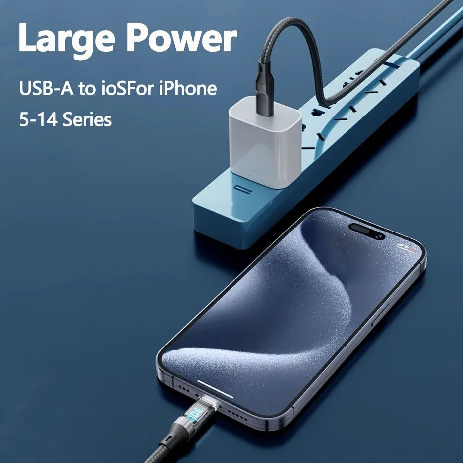 Câble de Charge rapide PD 27W pour écran LCD, coque transparente, transfert de données, USB A type-c vers Lightning, pour iPhone 14 Pro Max/13/12