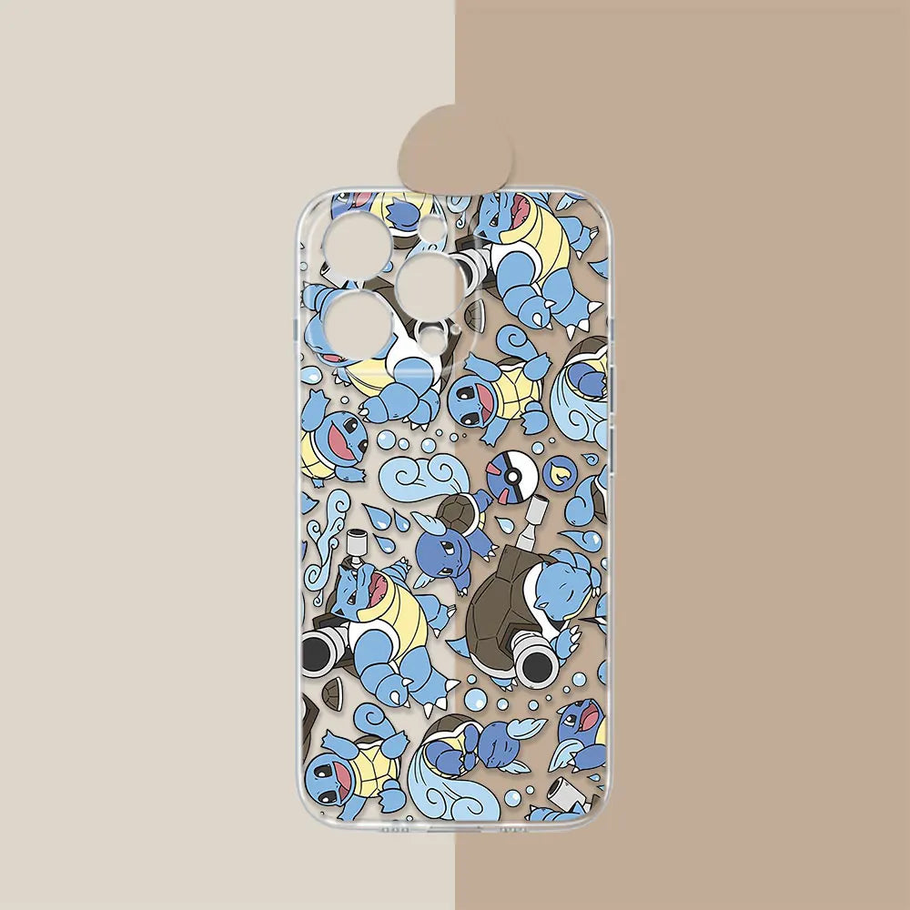 Pokemon Charizard Pikachu Anime Coque For iPhone 17 Air 16e 16 Case 15 14 13 12 11 17 16 Plus Pro Max 17 Translucent Phone Cover