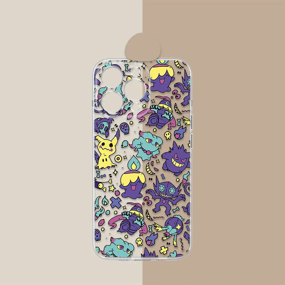 Pokemon Charizard Pikachu Anime Coque For iPhone 17 Air 16e 16 Case 15 14 13 12 11 17 16 Plus Pro Max 17 Translucent Phone Cover