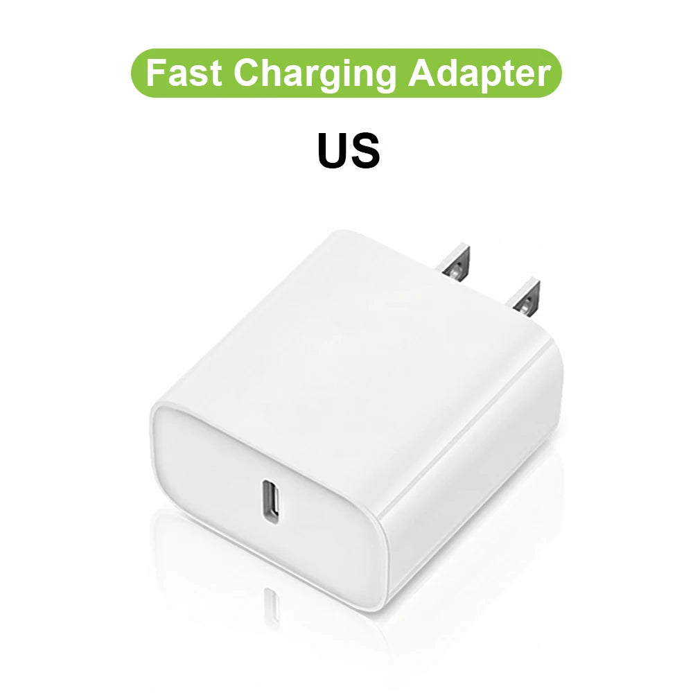 Chargeur rapide PD 30W pour iPhone 14 13 12, câble de charge rapide USB C vers Lightning pour iPhone 17 16 15 Pro Max, adaptateur d'alimentation de Type C