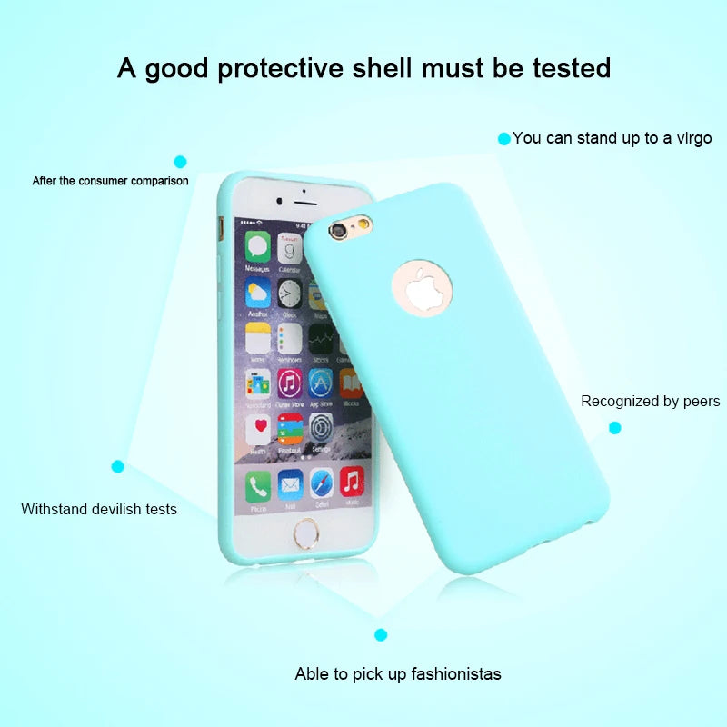 Silicone Case for iPhone 6S 6 7 8 Plus SE 2020 Case For iphone 12 mini 11 Pro 11Pro Max X XS MAX XR Phone Cover Casing Coque