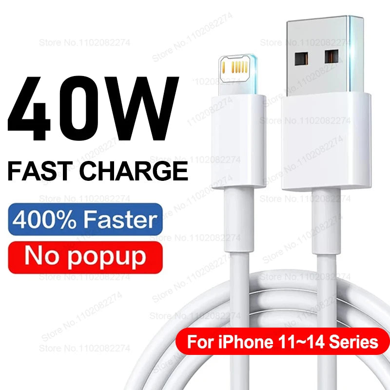 Câble USB de charge rapide PD 40W pour iPhone 14 13 12 11 Pro Max X XR USB-C vers USB C 60W, accessoires de chargeur pour iPhone 15 16