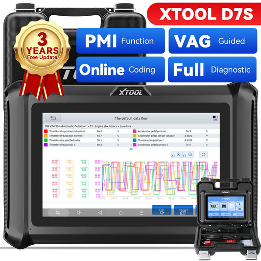 XTOOL D7S V2.0 Car Diagnostic Tools CAN FD DOIP FCA ECU Coding XTOOL D7 OBD2 Auto Automotive Tool Scan All System 39+ Reset