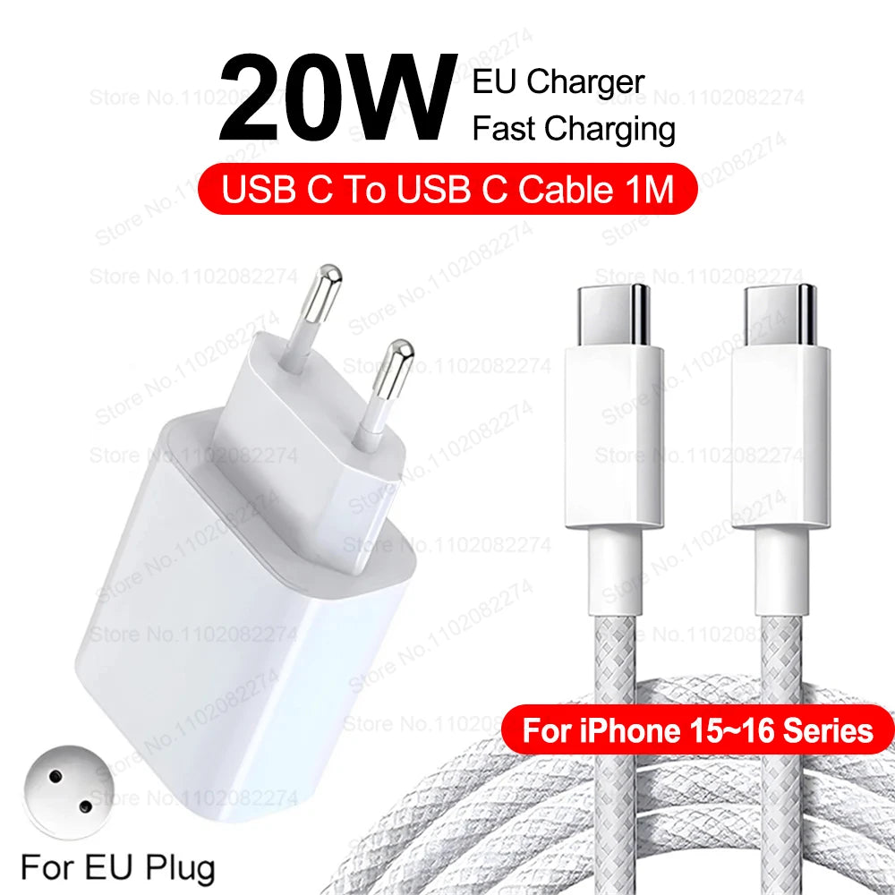 PD 40W USB C chargeur pour iPhone 16 15 14 13 12 11 Pro Max Plus charge rapide USB C Type C câble pour iPad chargeur d'air accessoires