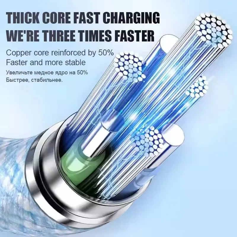 Câble PD de Charge rapide 35W, pour iPhone 13 14 Pro Max 11 12 mini X XR XS Max 7 8 Plus, câbles tressés de données USB-C de Charge rapide 1m 2m
