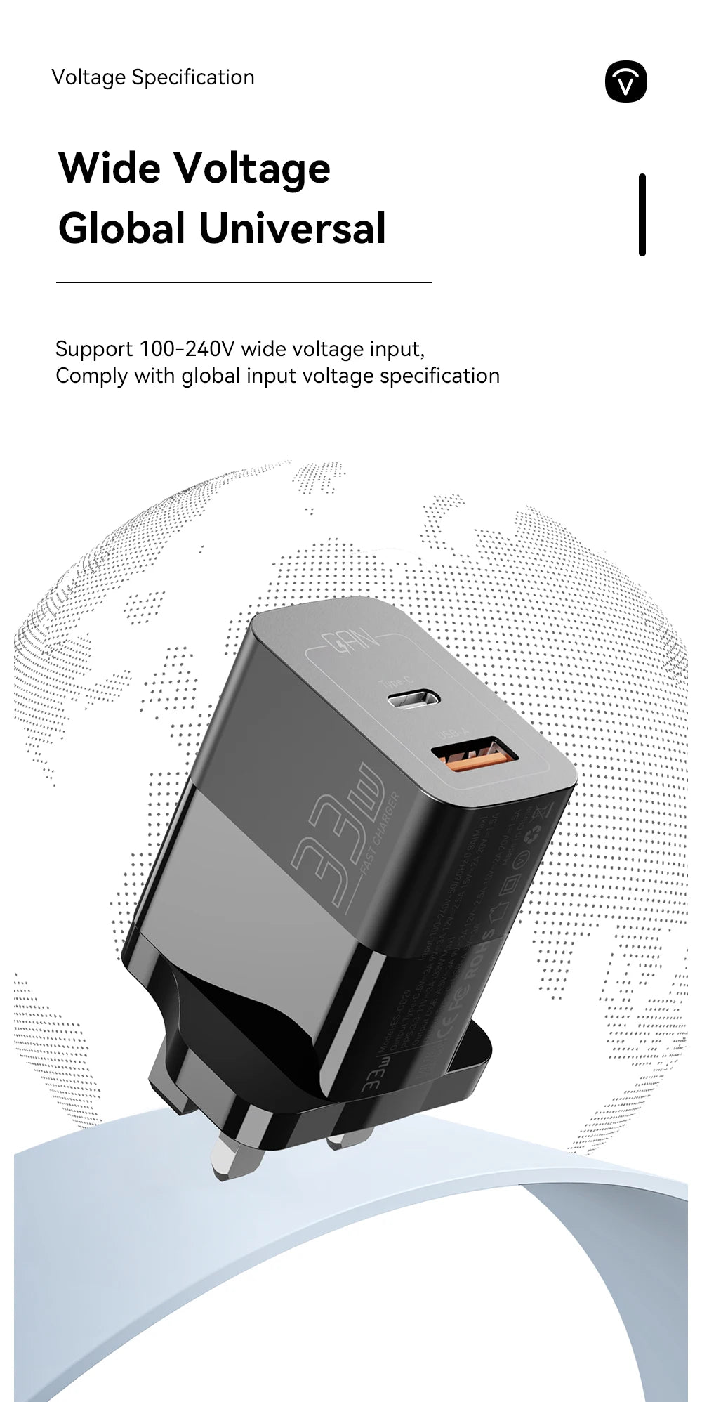 Essager-Chargeur USB Type-C, Charge Rapide PD, GaN, 33W, iPhone 14 13 12 11 Pro Max XS 8 P, iPad Pro Air iPad Mini