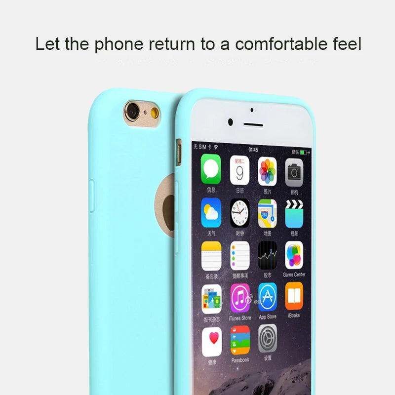 Silicone Case for iPhone 6S 6 7 8 Plus SE 2020 Case For iphone 12 mini 11 Pro 11Pro Max X XS MAX XR Phone Cover Casing Coque