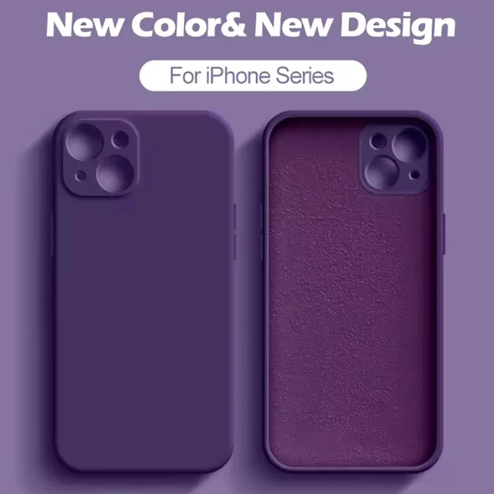 Soft TPU Phone Cover iphone 16 Pro Max Case Original Liquid Silicone  For iphone 15 14 13 14 11 Pro Max mini 14 15 16 Plus Coque