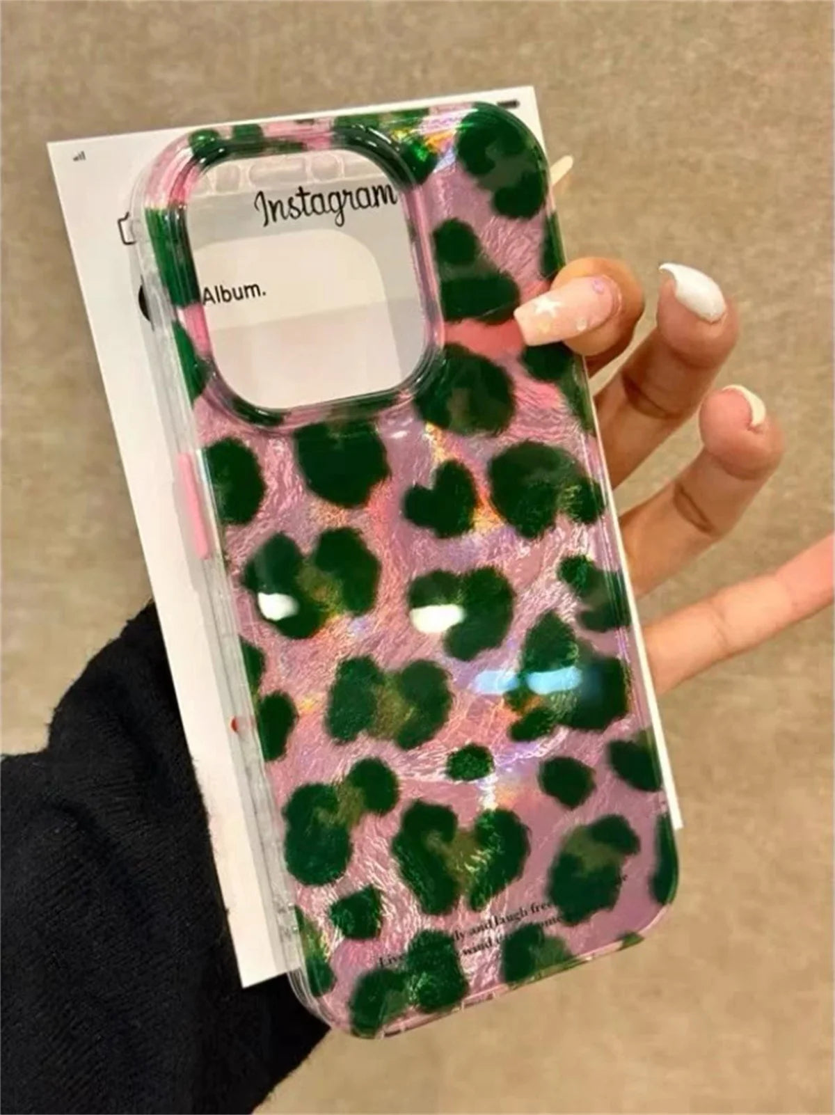 Cute Leopard Print Case for iPhone 16 17 15 14 13 12 Pro Max 11 For iPhone Air 16e Stylish Animal Pattern Shockproof Back Coque
