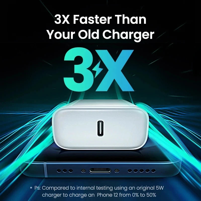 Chargeur rapide PD USB C 35W, pour iPhone 17 16 15 Pro Max 11 12 13 14, adaptateur d'alimentation X XS 8, charge rapide, accessoires de téléphone