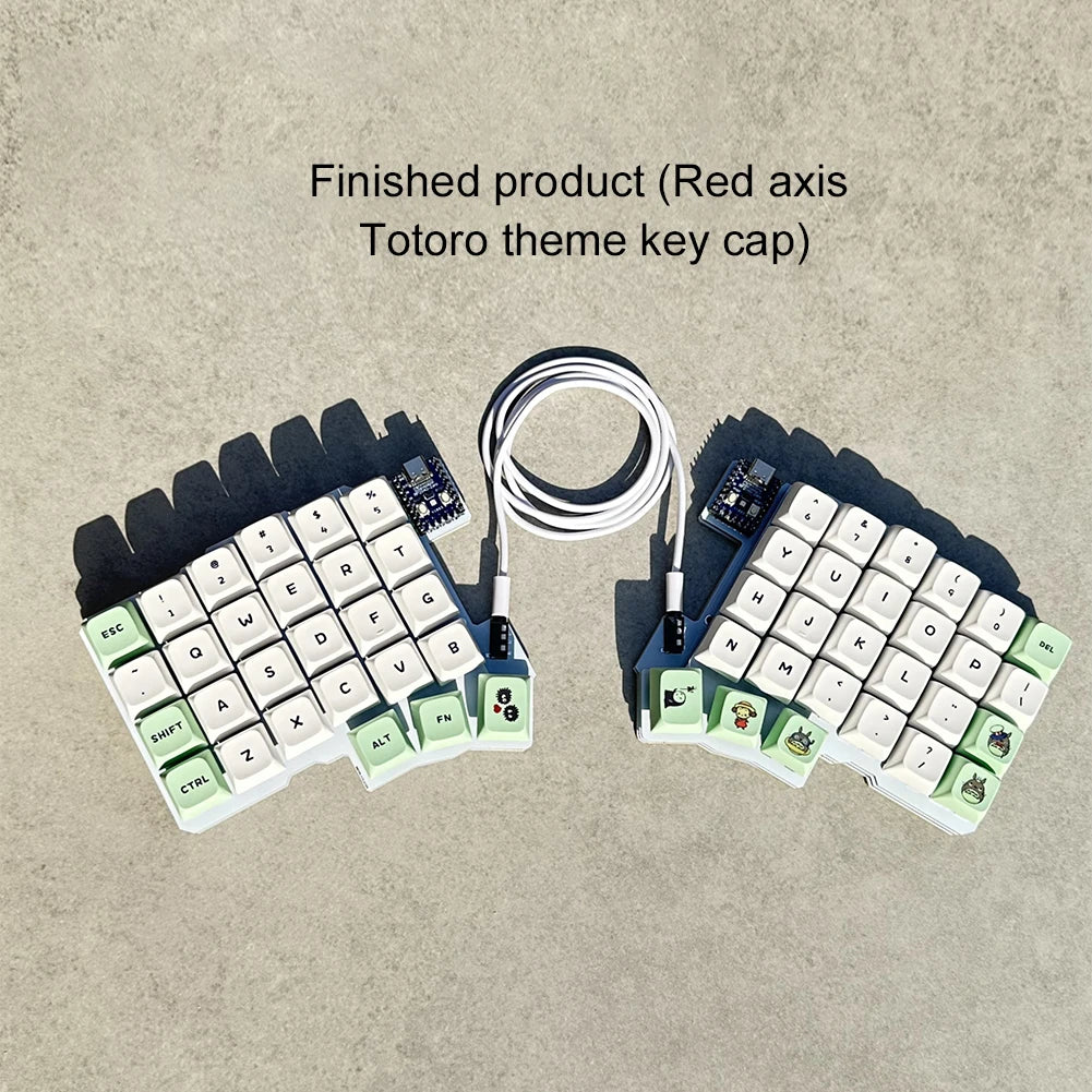 Silakka54 Split Keyboard Kit VIAL/QMK Wired Custom Hotswap Ergonomic Gaming Keyboard Left And Right Handed Mechanical Keyboard