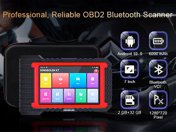 2026 New KINGBOLEN K7 CAN FD ALL System car Diagnostic Tools ECU Coding Bi-directional 28 Reset Lifetime Free PK X431 CRP919E BT