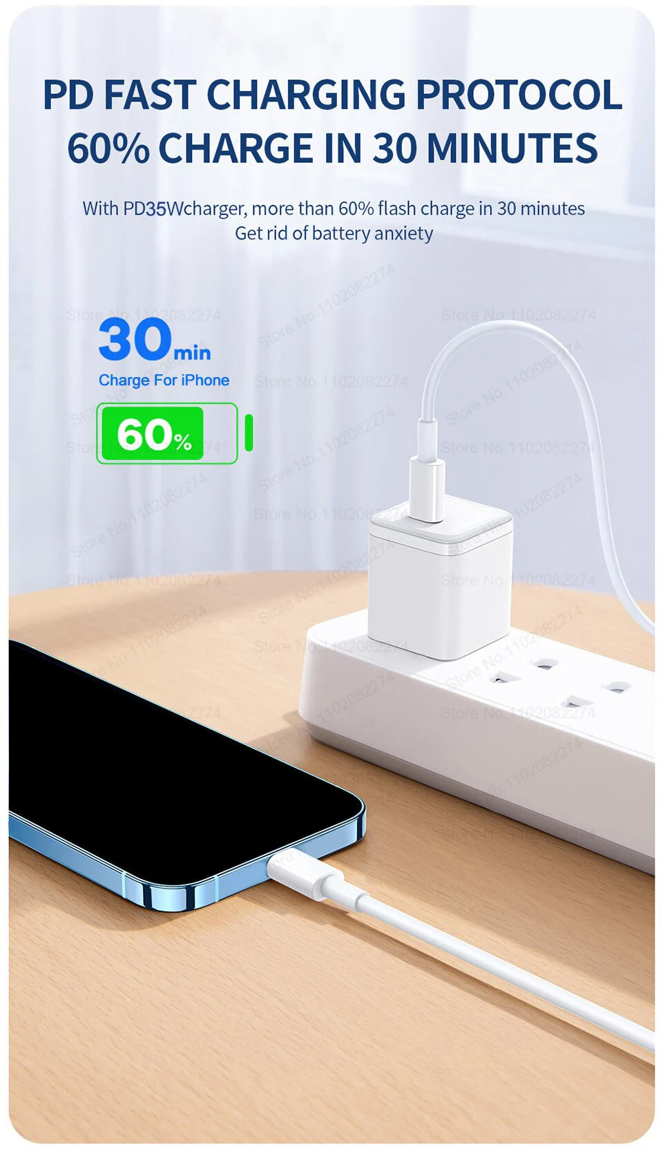 Câble USB de charge rapide PD 40W pour iPhone 14 13 12 11 Pro Max X XR USB-C vers USB C 60W, accessoires de chargeur pour iPhone 15 16