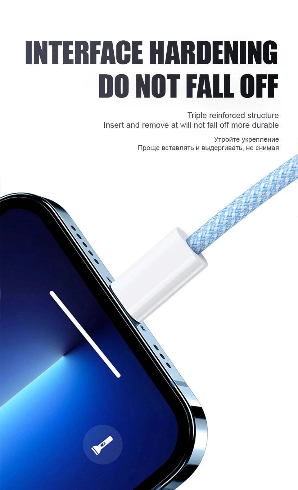 Câble PD de Charge rapide 35W, pour iPhone 13 14 Pro Max 11 12 mini X XR XS Max 7 8 Plus, câbles tressés de données USB-C de Charge rapide 1m 2m