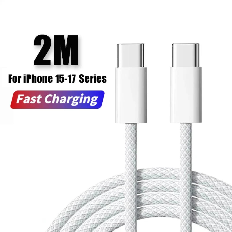 PD 40W téléphone chargeur rapide pour iPhone 17 16 15 14 13 12 11 Pro Max 8 Plus iPad Charge rapide Type C câble de Charge USB C ligne de données