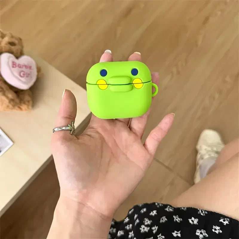 3D Cute Funny Tamagotchi Big Mouth Earphone Accessories Case Protective Sleeve Cover Suitable For Airpods1/2/3/4/Pro/Pro2/Pro3