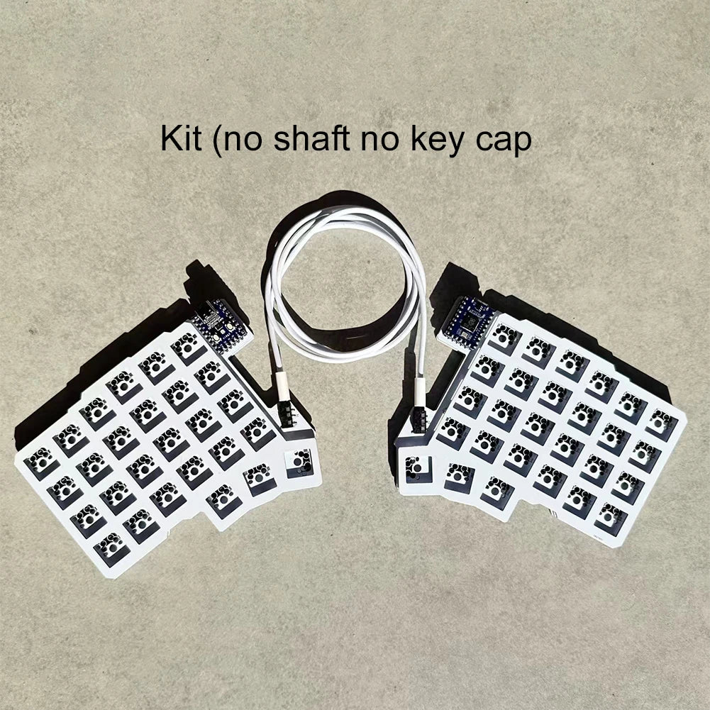 Silakka54 Split Keyboard Kit VIAL/QMK Wired Custom Hotswap Ergonomic Gaming Keyboard Left And Right Handed Mechanical Keyboard