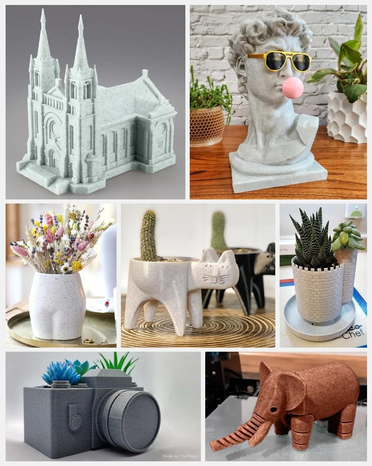 SUNLU 5KG High Speed PLA Marble Filament 1.75mm +/- 0.02 mm 1kg Spool (2.2lbs) High Speed Printing Filament Fit Most FDM Printer