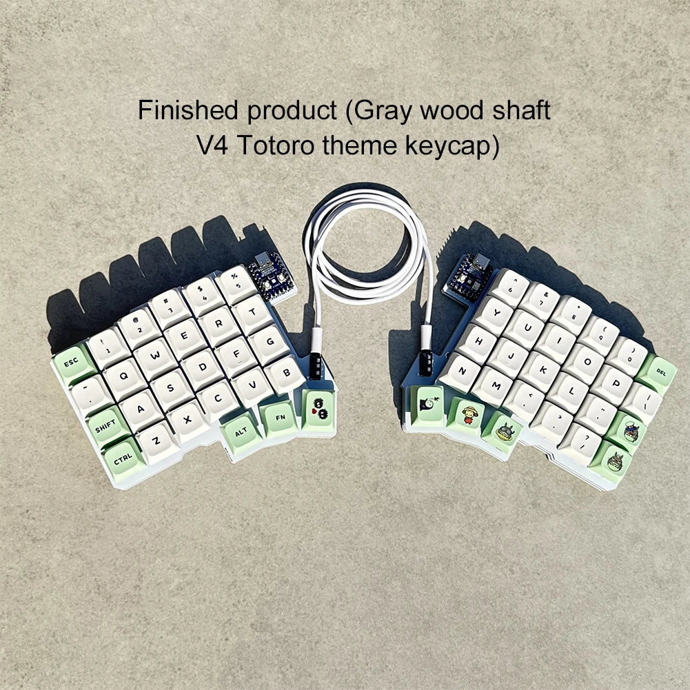 Silakka54 Split Keyboard Kit VIAL/QMK Wired Custom Hotswap Ergonomic Gaming Keyboard Left And Right Handed Mechanical Keyboard