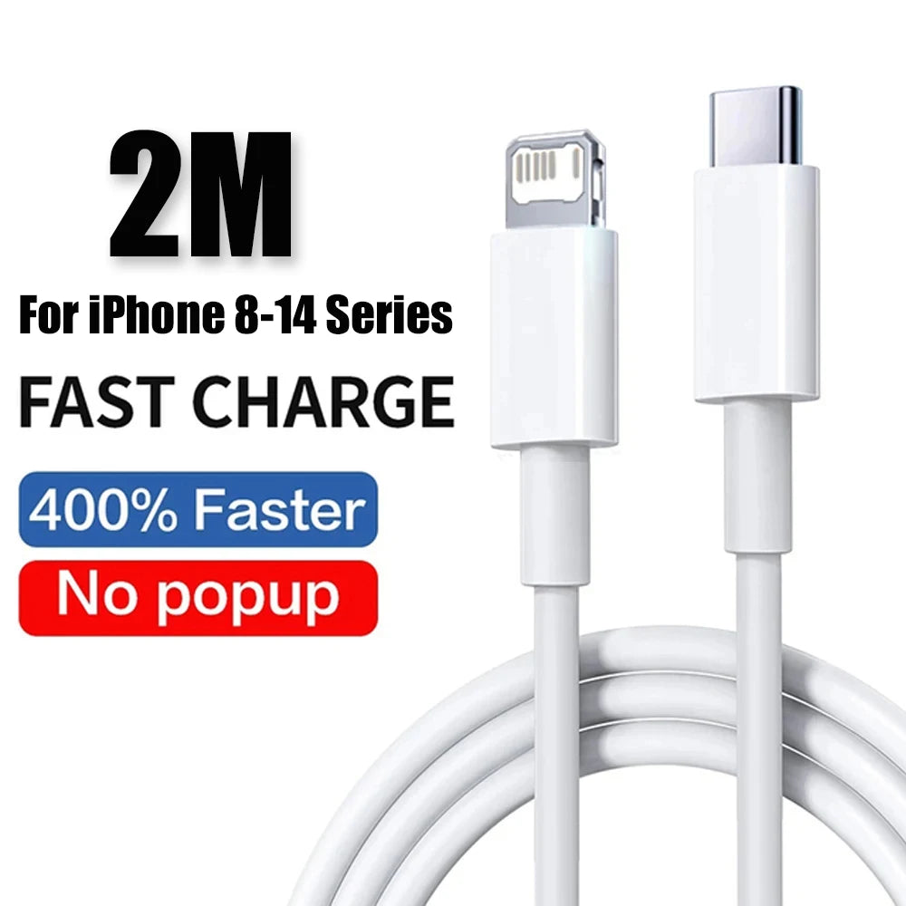 PD 40W téléphone chargeur rapide pour iPhone 17 16 15 14 13 12 11 Pro Max 8 Plus iPad Charge rapide Type C câble de Charge USB C ligne de données