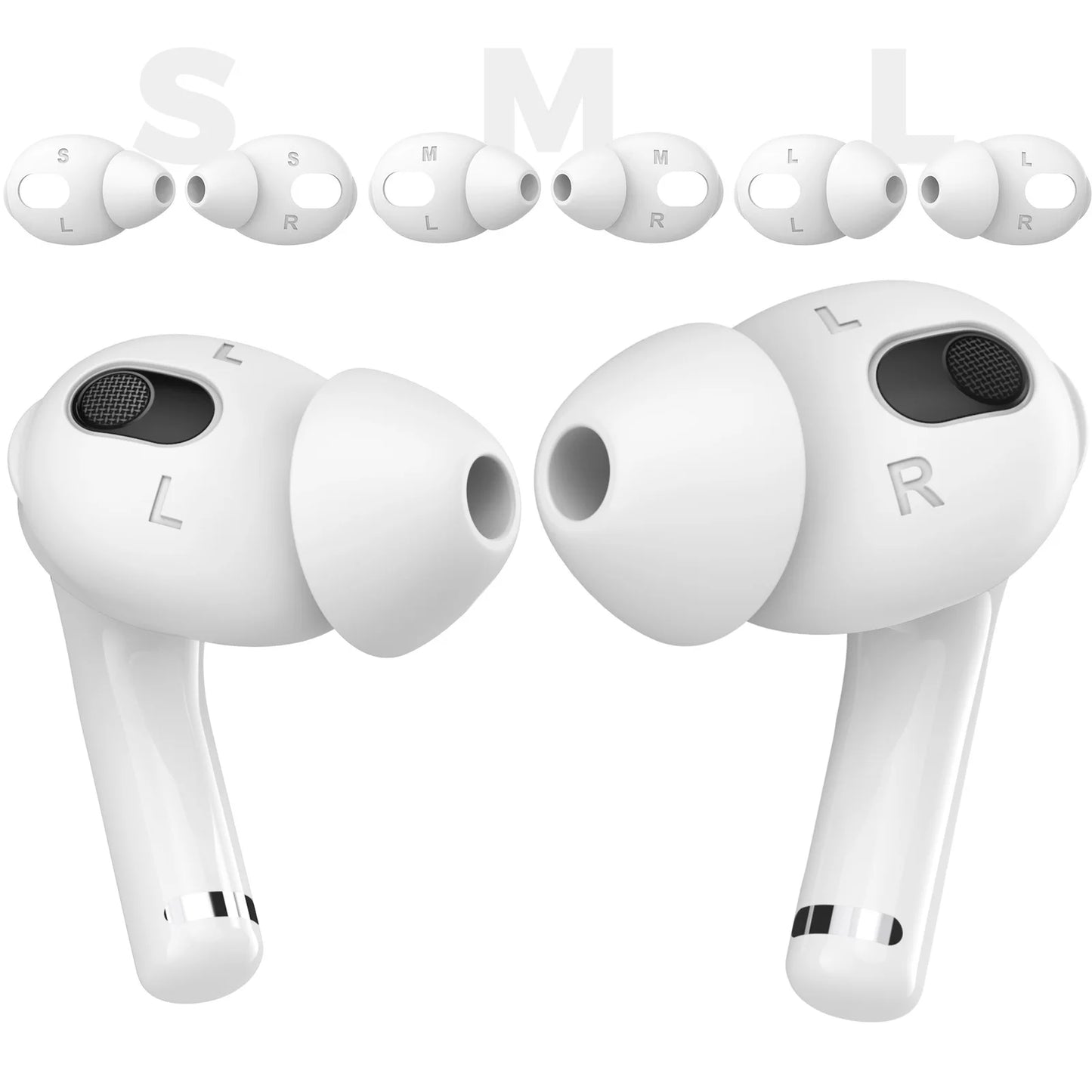 Wireless Bluetooth Earbuds AirPods 3 In Ear Silicone Soundproof Ear Caps Tips For Environmental Protection Flat Installation