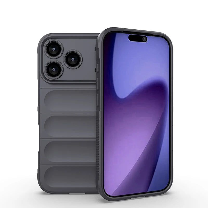 Shockproof Soft Skin Case Phone Cover For iPhone 17 Air 16E 16 15 14 13 12 11 Pro Max Plus Liquid Silicon Protective Coque
