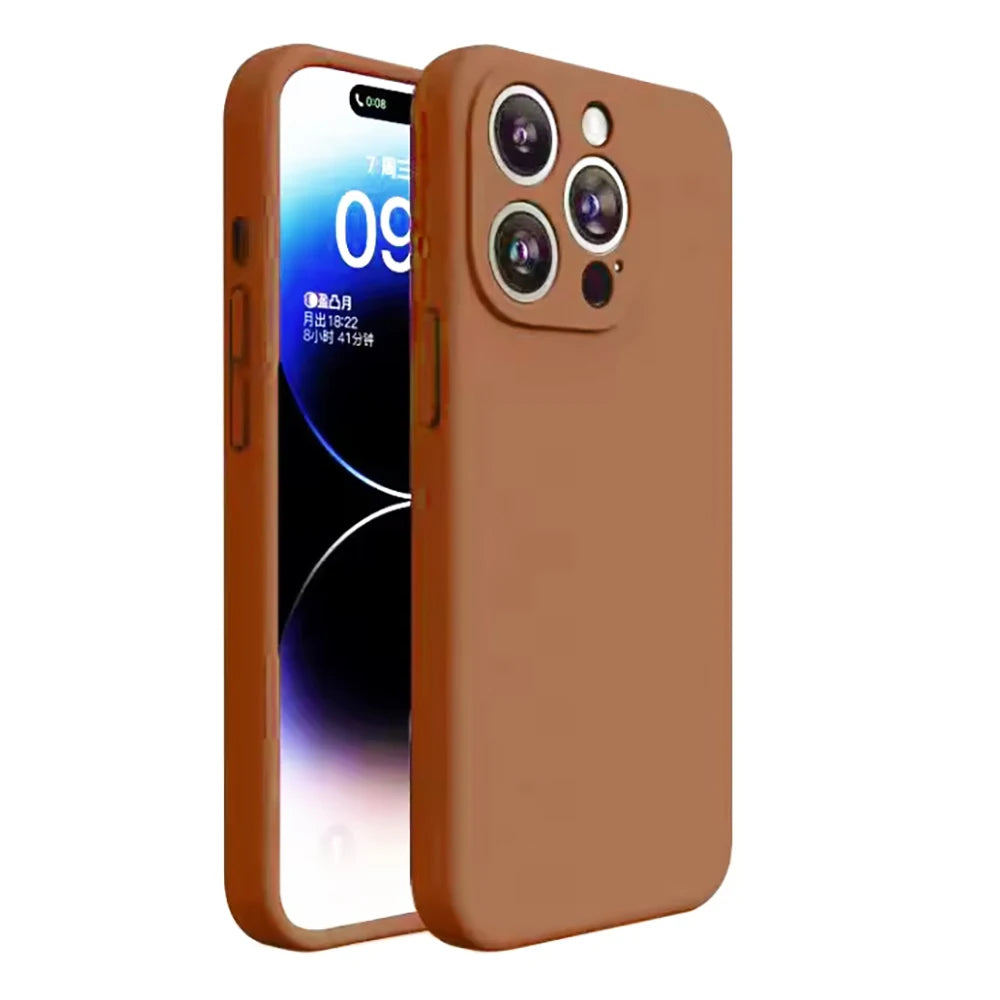 Soft TPU Phone Cover iphone 16 Pro Max Case Original Liquid Silicone  For iphone 15 14 13 14 11 Pro Max mini 14 15 16 Plus Coque
