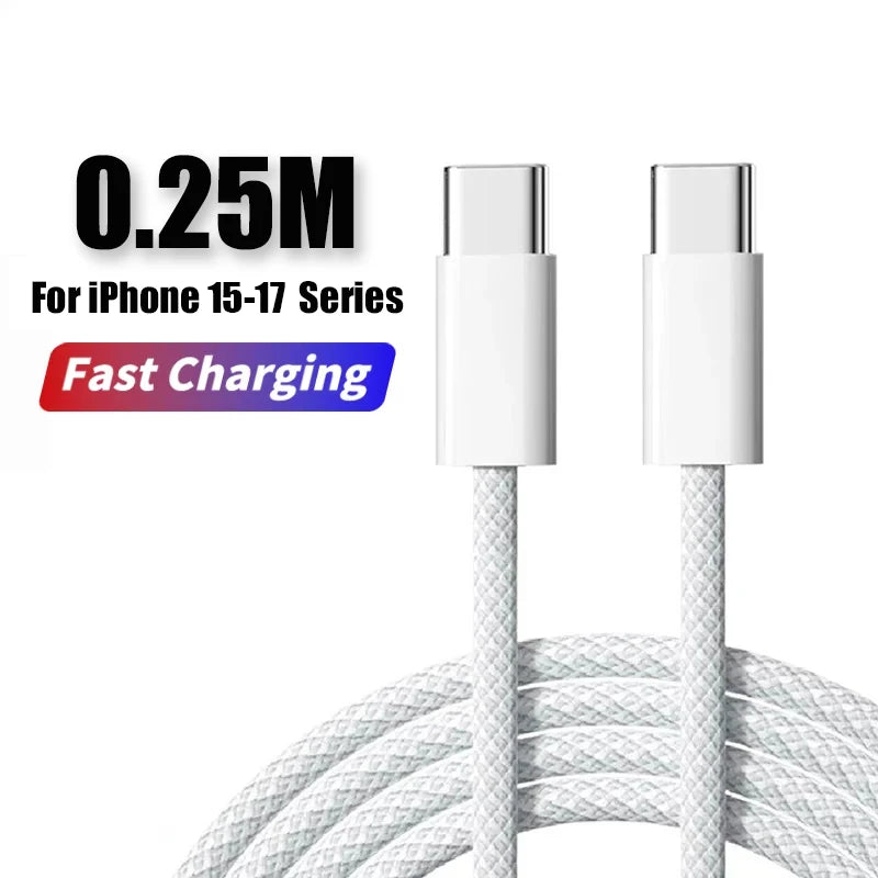 PD 40W téléphone chargeur rapide pour iPhone 17 16 15 14 13 12 11 Pro Max 8 Plus iPad Charge rapide Type C câble de Charge USB C ligne de données